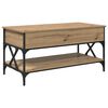 vidaXL Table basse Ch&ecirc;ne artisanal 100 x 50 x 50 cm Bois d'ing&eacute;nierie