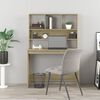 vidaXL Bureau avec &eacute;tag&egrave;res Ch&ecirc;ne sonoma 102x45x148 cm