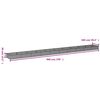 vidaXL Lit sur&eacute;lev&eacute; de jardin 960x100x36 cm acier corten