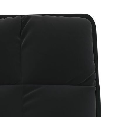 vidaXL Chaise de détente avec cadre en métal Noir Velours