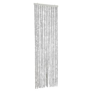 vidaXL Rideau anti-mouches gris 56x185 cm chenille