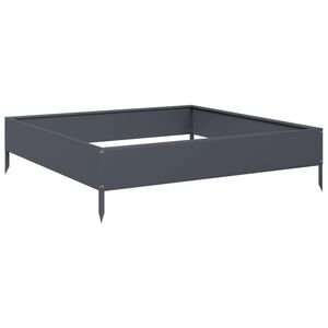 vidaXL Lit sur&eacute;lev&eacute; de jardin anthracite 100x100x26 cm acier