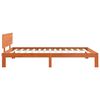 vidaXL Cadre de lit Cire marron 90 x 200 cm Bois de pin massif
