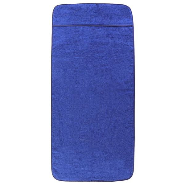 vidaXL Serviettes de plage 6 pcs bleu royal 60x135 cm tissu 400 GSM