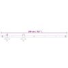 vidaXL Porte coulissante et kit de quincaillerie 90x210 cm pin massif