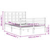 vidaXL Cadre de lit sans matelas 120x200 cm bois massif