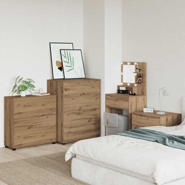 vidaXL Armoire de rangement Ch&ecirc;ne artisanal 80 x 31 x 81 cm