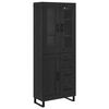vidaXL Haut Armoire 2 pc Ch&ecirc;ne noir 69,5 x 34 x 180 cm