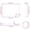 vidaXL Pieds de table &agrave; manger en U 2 pi&egrave;ces Noir 100 x (72-73) cm Acier