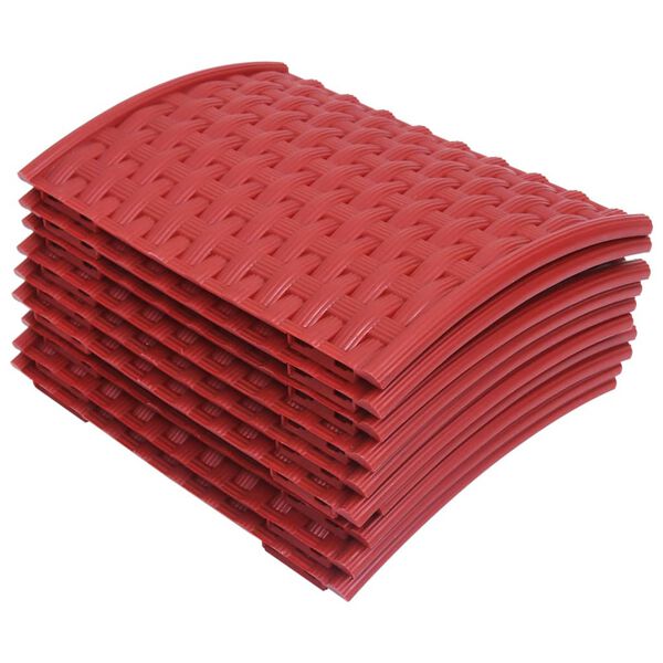 vidaXL Jupe de sapin de No&euml;l Rouge &Oslash;54x19,5 cm