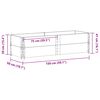 vidaXL Colliers de palette 2 pcs gris 150x50 cm bois de pin solide