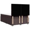 vidaXL Sommier &agrave; lattes de lit avec matelas Marron fonc&eacute; 140x190 cm