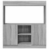 vidaXL Buffet haut sonoma gris 92x33x100 cm bois d'ing&eacute;nierie