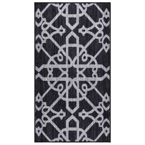 vidaXL Tapis de couloir Noir 80x150 cm