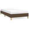 vidaXL Cadre de lit sans matelas marron fonc&eacute; 90x200 cm tissu