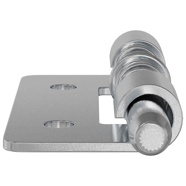 vidaXL Serrure 2 pcs Argent&eacute; 46 x 17 x 1,2 mm Acier