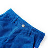 Pantalons pour enfants velours côtelé bleu cobalt 128