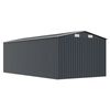 vidaXL Abri de jardin 257x489x181 cm M&eacute;tal Anthracite