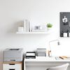vidaXL &Eacute;tag&egrave;re flottante murale blanc 80x23,5x3,8 cm MDF