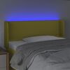 vidaXL T&ecirc;te de lit &agrave; LED Vert 83x16x78/88 cm Tissu