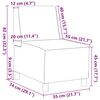 vidaXL Canap&eacute; modulaire sans accoudoirs Cr&egrave;me 55 cm Tissu