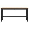 vidaXL Bancs de Salle &agrave; Manger 2 pcs Naturel 100 x 32,5 x 49 cm