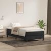 vidaXL Sommier &agrave; lattes de lit avec matelas noir 100x220 cm velours