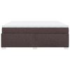 vidaXL Sommier &agrave; lattes de lit avec matelas Marron fonc&eacute; 200x200 cm