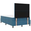 vidaXL Lit &agrave; ressorts avec matelas Bleu fonc&eacute; 120 x 190 cm tissu