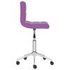 vidaXL Chaises &agrave; manger pivotantes lot de 2 violet similicuir