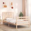 vidaXL Cadre de lit sans matelas 90x200 cm bois massif