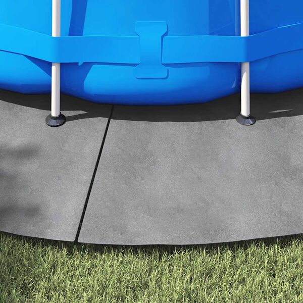 vidaXL B&acirc;che de piscine gris clair &Oslash;458 cm g&eacute;otextile polyester