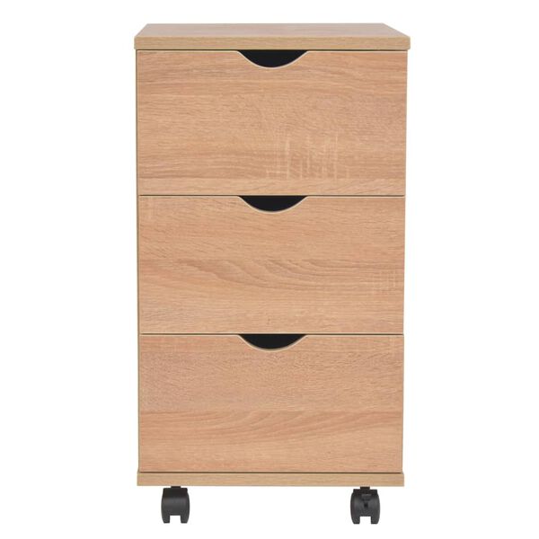 vidaXL Meuble &agrave; tiroirs 33x45x60 cm Ch&ecirc;ne