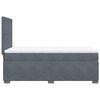 vidaXL Sommier &agrave; lattes de lit et matelas Gris fonc&eacute; 80x200 cm Velours