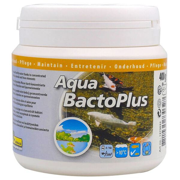 Ubbink Traitement de l'eau d'&eacute;tang Aqua Bacto Plus 400 g pour 80000L