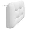 vidaXL Coussin de t&ecirc;te de lit Hvar blanc 193 cm similicuir