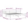 vidaXL Lit coulissant sans matelas blanc 80x200 cm