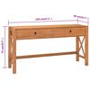 vidaXL Bureau avec tiroirs 120x40x75 cm bois de teck solide