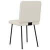 vidaXL Chaises &agrave; manger lot de 2 Cr&egrave;me Velours