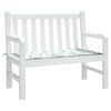 vidaXL Coussin de banc de jardin motif de feuilles 120x50x3 cm
