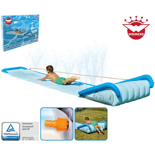 Happy People Toboggan aquatique &Eacute;l&eacute;phant 488 cm Bleu