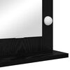 vidaXL Miroir de vanit&eacute; Rectangulaire Ch&ecirc;ne noir 60 x 55 x 18 cm