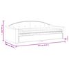 vidaXL Lit de jour avec matelas gris clair 90x200 cm tissu