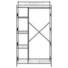 vidaXL Armoire Ouverte avec &eacute;tag&egrave;re Noir 101 x 43 x 188 cm Acier
