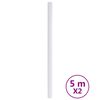 vidaXL Autocollants auto-adh&eacute;sifs pour meuble blanc mat 90x500 cm PVC