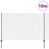 vidaXL Cl&ocirc;ture avec poteau Gris 1,6 x 10 m Acier et PVC