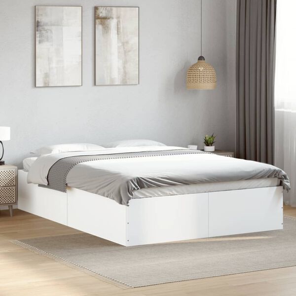 vidaXL Cadre de lit sans matelas blanc 120x200 cm