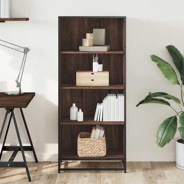 vidaXL Biblioth&egrave;que ch&ecirc;ne marron 60x35x139 cm bois d'ing&eacute;nierie