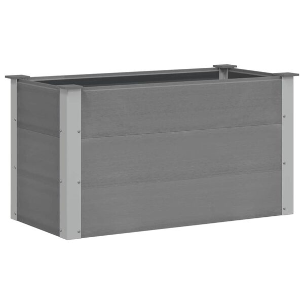 vidaXL Lit surélevé de jardin WPC 100 x 50 x 54 cm Gris