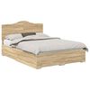 vidaXL Cadre de lit Ch&ecirc;ne Sonoma 150 x 200 cm Bois d'ing&eacute;nierie